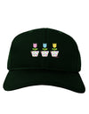 Three Easter Tulips Adult Dark Baseball Cap Hat by TooLoud-Baseball Cap-TooLoud-Hunter-Green-One Size-Davson Sales