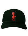 Cute Devil - Halloween Design Adult Dark Baseball Cap Hat-Baseball Cap-TooLoud-Hunter-Green-One Size-Davson Sales