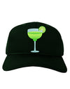 Green Margarita with Lime - Cinco de Mayo Adult Dark Baseball Cap Hat by TooLoud-Baseball Cap-TooLoud-Hunter-Green-One Size-Davson Sales