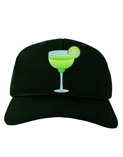 Green Margarita with Lime - Cinco de Mayo Adult Dark Baseball Cap Hat by TooLoud-Baseball Cap-TooLoud-Hunter-Green-One Size-Davson Sales