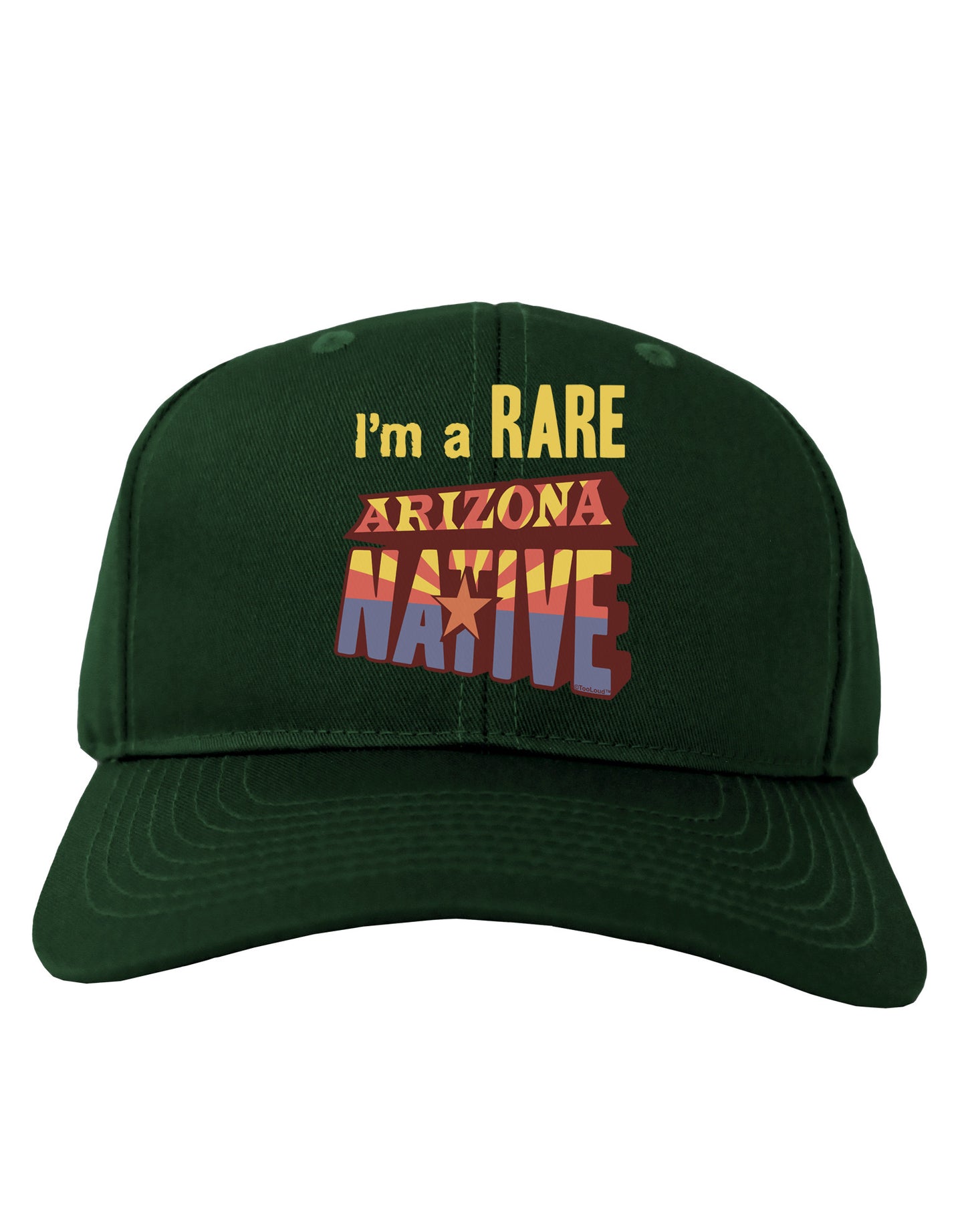 I'm a Rare Arizona Native Adult Dark Baseball Cap Hat-Baseball Cap-TooLoud-Hunter-Green-One Size-Davson Sales