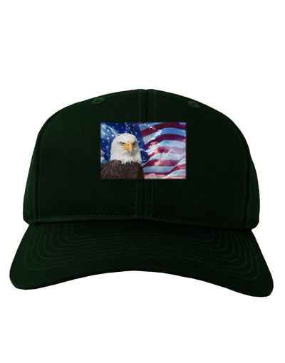 All American Eagle Adult Dark Baseball Cap Hat-Baseball Cap-TooLoud-Hunter-Green-One Size-Davson Sales