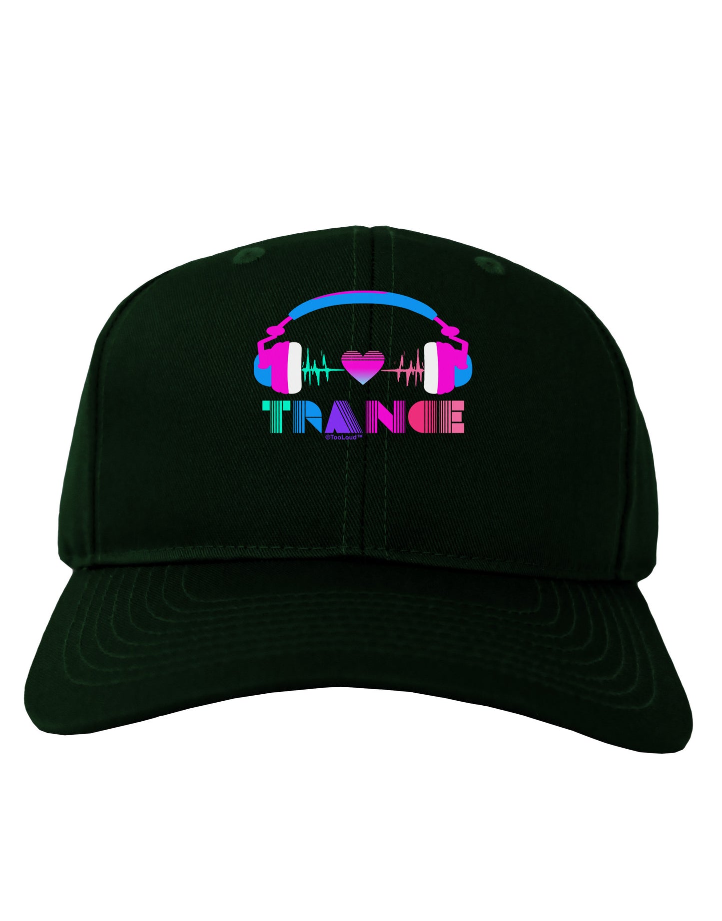 Heart Trance Adult Dark Baseball Cap Hat-Baseball Cap-TooLoud-Hunter-Green-One Size-Davson Sales
