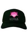 Lotus Flower Design Gradient - Text Adult Dark Baseball Cap Hat by TooLoud-Baseball Cap-TooLoud-Hunter-Green-One Size-Davson Sales