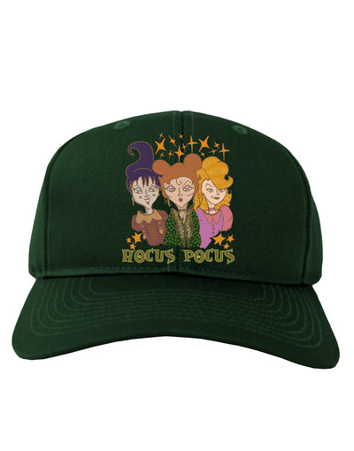 Hocus Pocus Witches Adult Baseball Cap Hat-Baseball Cap-TooLoud-Hunter-Green-One-Size-Fits-Most-Davson Sales