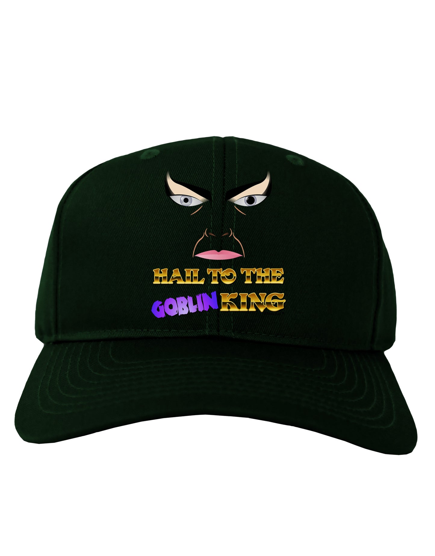 Hail to the Goblin King Adult Dark Baseball Cap Hat-Baseball Cap-TooLoud-Hunter-Green-One Size-Davson Sales