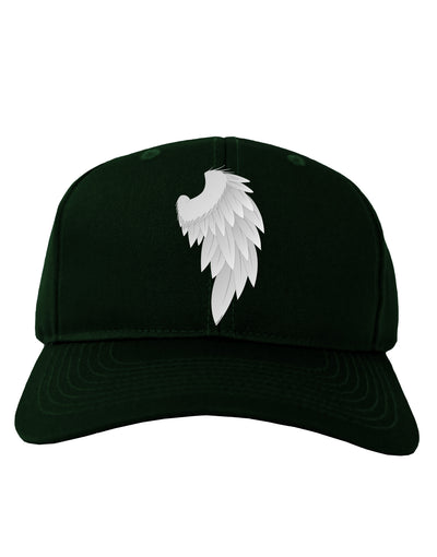 Single Right Angel Wing Design - Couples Adult Dark Baseball Cap Hat-Baseball Cap-TooLoud-Hunter-Green-One Size-Davson Sales