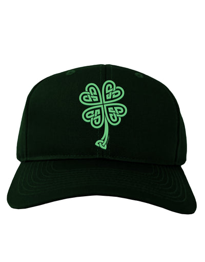 3D Style Celtic Knot 4 Leaf Clover Adult Dark Baseball Cap Hat-Baseball Cap-TooLoud-Hunter-Green-One Size-Davson Sales