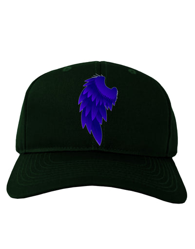 Single Left Dark Angel Wing Design - Couples Adult Dark Baseball Cap Hat-Baseball Cap-TooLoud-Hunter-Green-One Size-Davson Sales