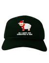 All I Want For Christmas Is Ewe Sheep Adult Dark Baseball Cap Hat-Baseball Cap-TooLoud-Hunter-Green-One Size-Davson Sales