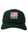 USA Flag Adult Dark Baseball Cap Hat by TooLoud-Baseball Cap-TooLoud-Hunter-Green-One Size-Davson Sales