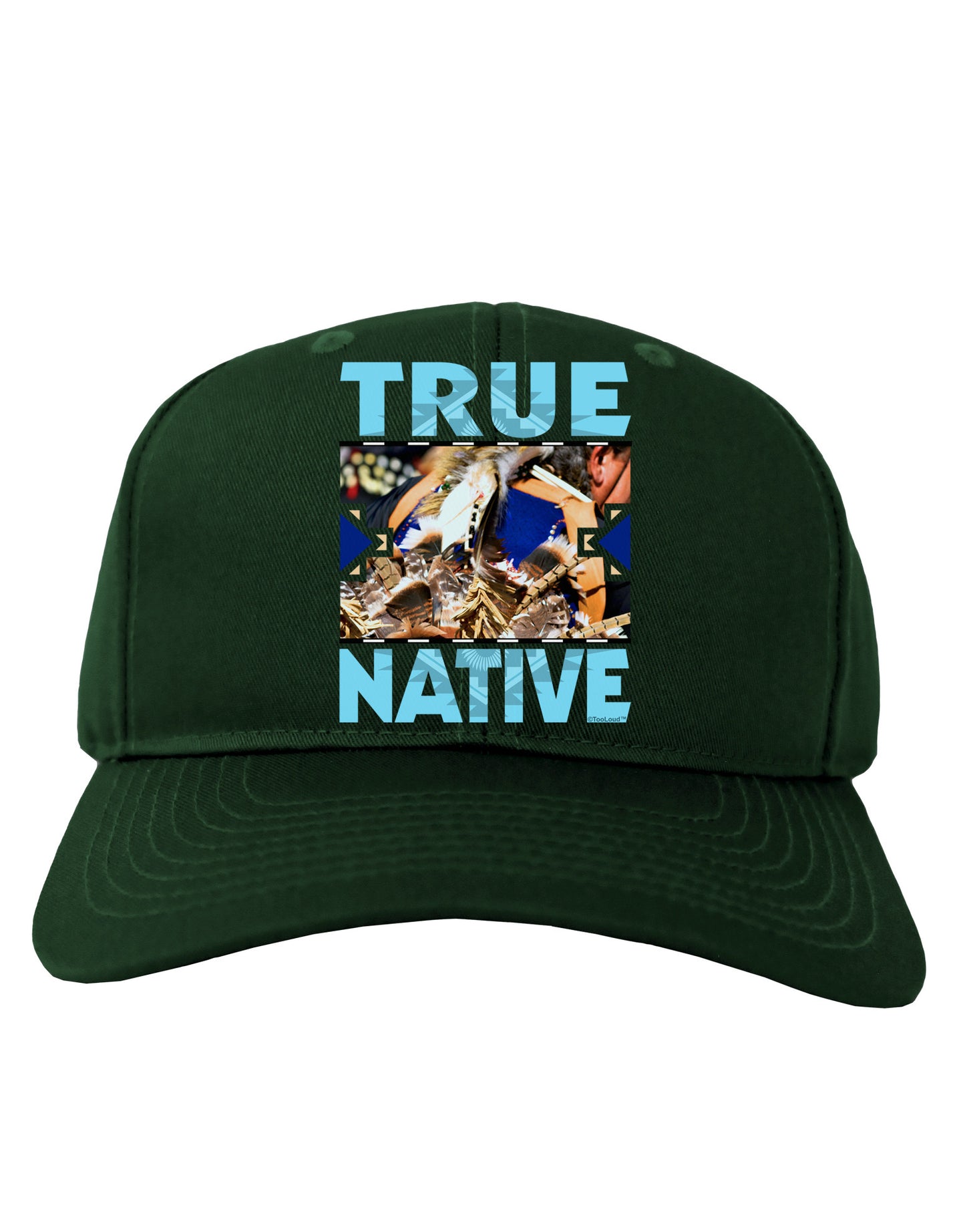 True Native American Adult Dark Baseball Cap Hat-Baseball Cap-TooLoud-Hunter-Green-One Size-Davson Sales