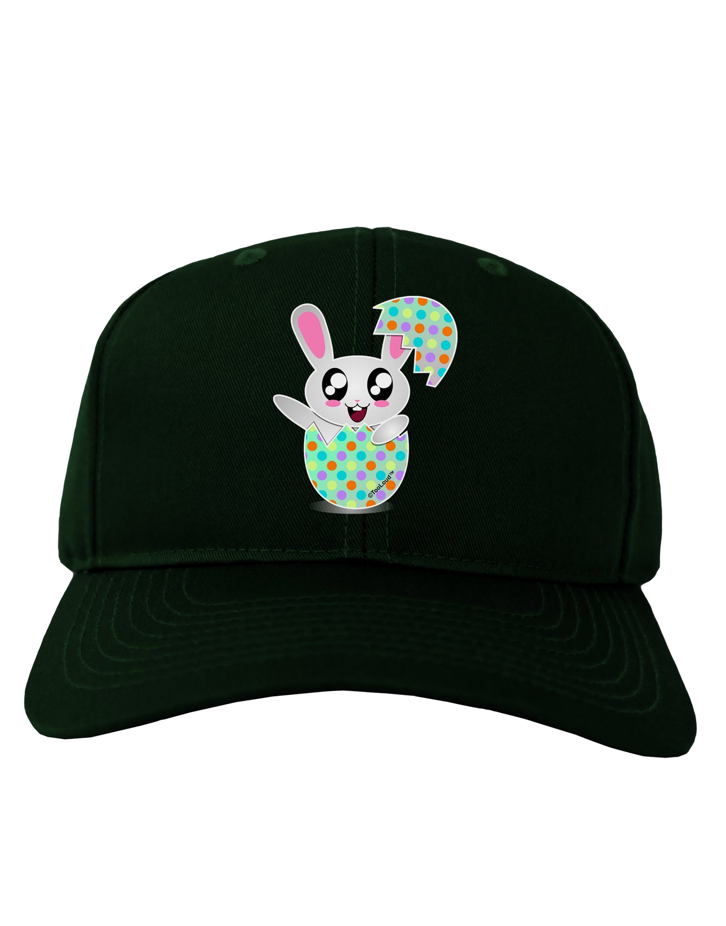 Bunny Hatching From Egg Adult Dark Baseball Cap Hat-Baseball Cap-TooLoud-Hunter-Green-One Size-Davson Sales