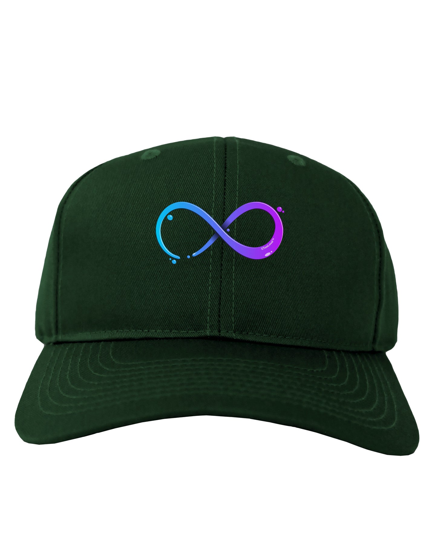 Painted Infinity Adult Dark Baseball Cap Hat-Baseball Cap-TooLoud-Hunter-Green-One Size-Davson Sales