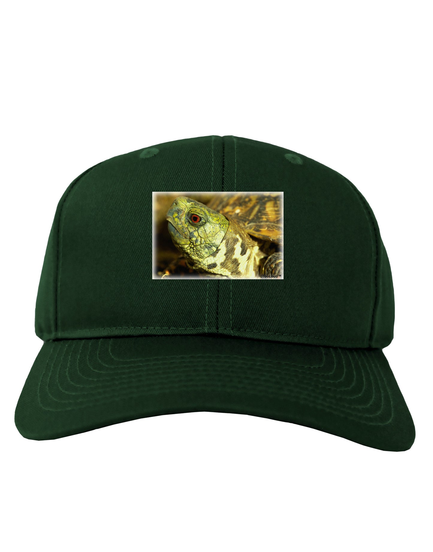 Menacing Turtle Adult Dark Baseball Cap Hat-Baseball Cap-TooLoud-Hunter-Green-One Size-Davson Sales