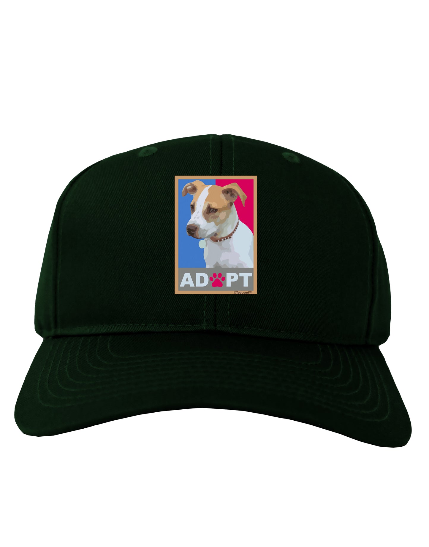 Adopt Cute Puppy Cat Adoption Adult Dark Baseball Cap Hat-Baseball Cap-TooLoud-Hunter-Green-One Size-Davson Sales