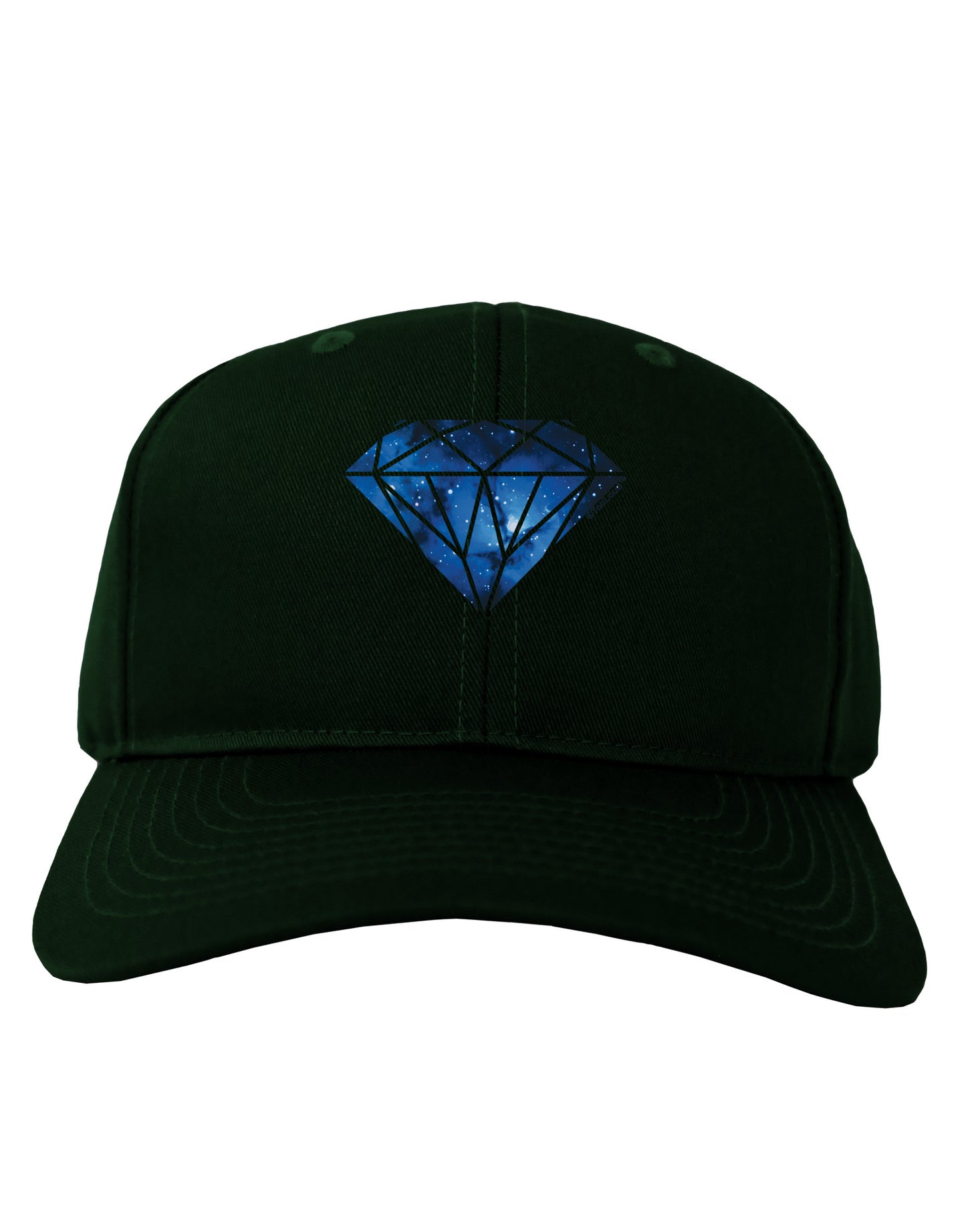 Space Diamond Adult Dark Baseball Cap Hat-Baseball Cap-TooLoud-Hunter-Green-One Size-Davson Sales