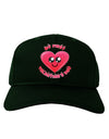 My First Valentine's Day Adult Dark Baseball Cap Hat-Baseball Cap-TooLoud-Hunter-Green-One Size-Davson Sales