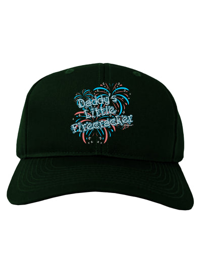 Daddy's Little Firecracker Adult Dark Baseball Cap Hat-Baseball Cap-TooLoud-Hunter-Green-One Size-Davson Sales