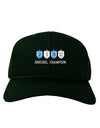 Dreidel Champion Hanukkah Adult Dark Baseball Cap Hat-Baseball Cap-TooLoud-Hunter-Green-One Size-Davson Sales