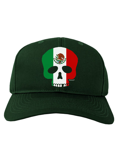 Skull Flag Mexico Adult Dark Baseball Cap Hat-Baseball Cap-TooLoud-Hunter-Green-One Size-Davson Sales