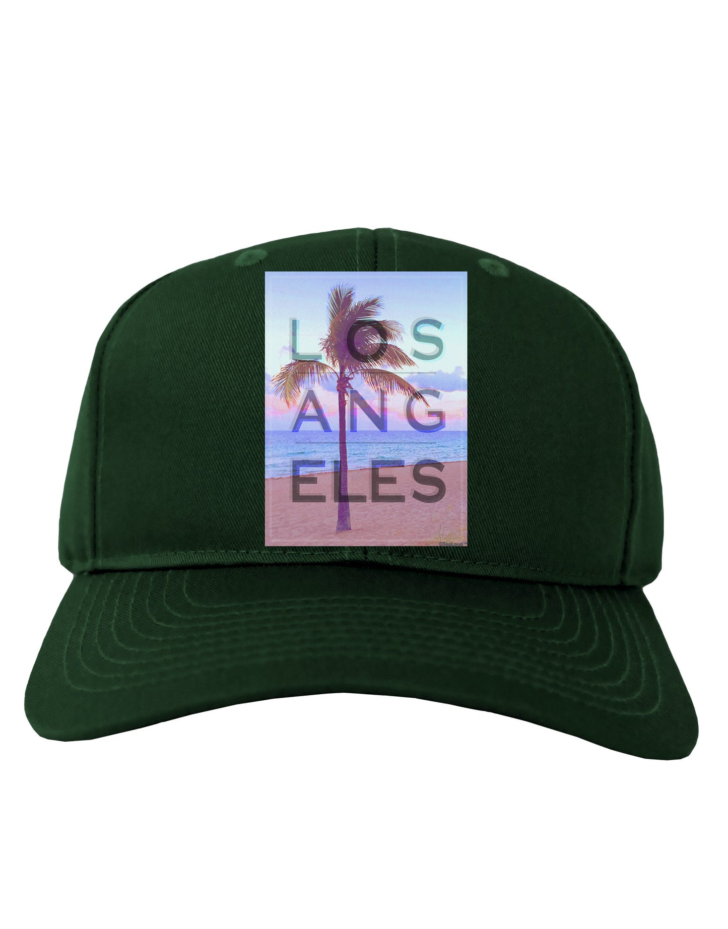 Los Angeles Beach Filter Adult Dark Baseball Cap Hat-Baseball Cap-TooLoud-Hunter-Green-One Size-Davson Sales