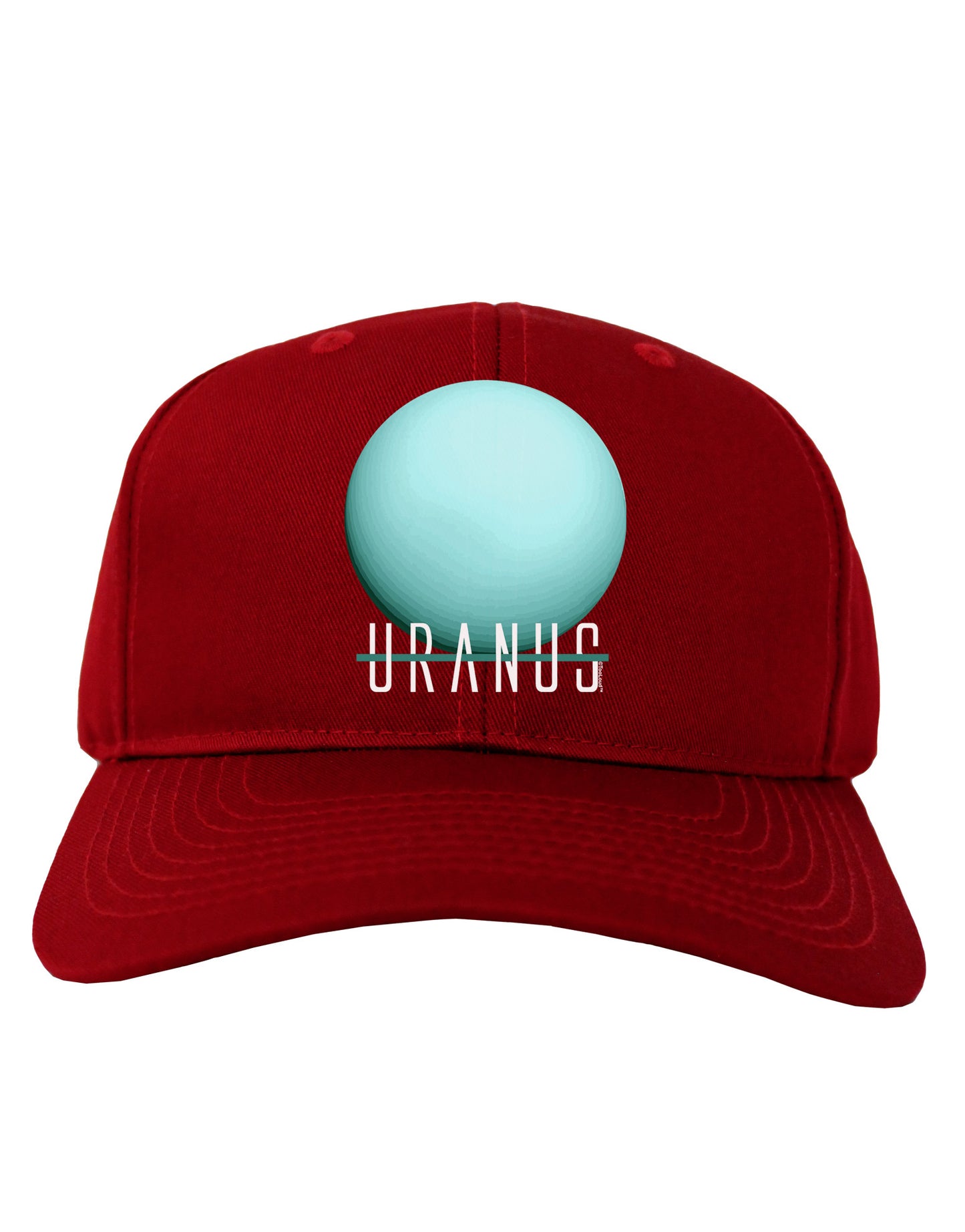 Planet Uranus Text Adult Dark Baseball Cap Hat-Baseball Cap-TooLoud-Red-One Size-Davson Sales