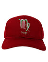 Virgo Symbol Adult Dark Baseball Cap Hat-Baseball Cap-TooLoud-Red-One Size-Davson Sales