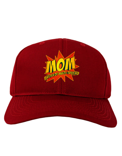 Mom Master Of Multi-tasking Adult Dark Baseball Cap Hat-Baseball Cap-TooLoud-Red-One Size-Davson Sales