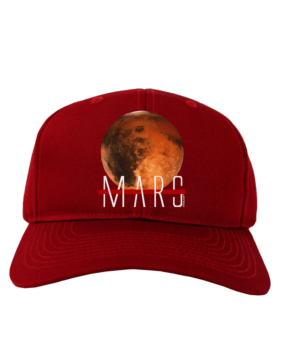 Planet Mars Text Adult Dark Baseball Cap Hat-Baseball Cap-TooLoud-Black-One Size-Davson Sales