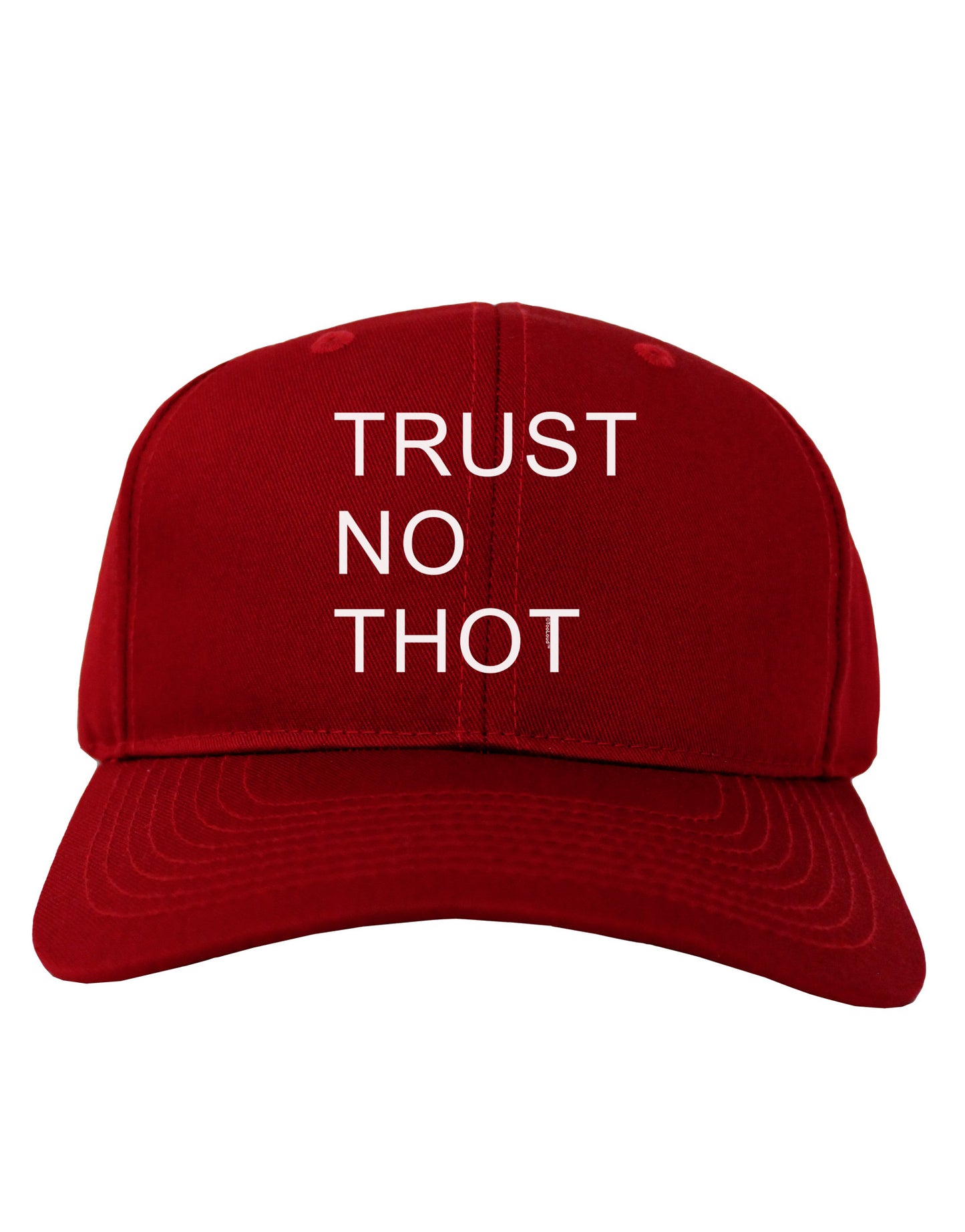 Trust No Thot Adult Dark Baseball Cap Hat-Baseball Cap-TooLoud-Red-One Size-Davson Sales