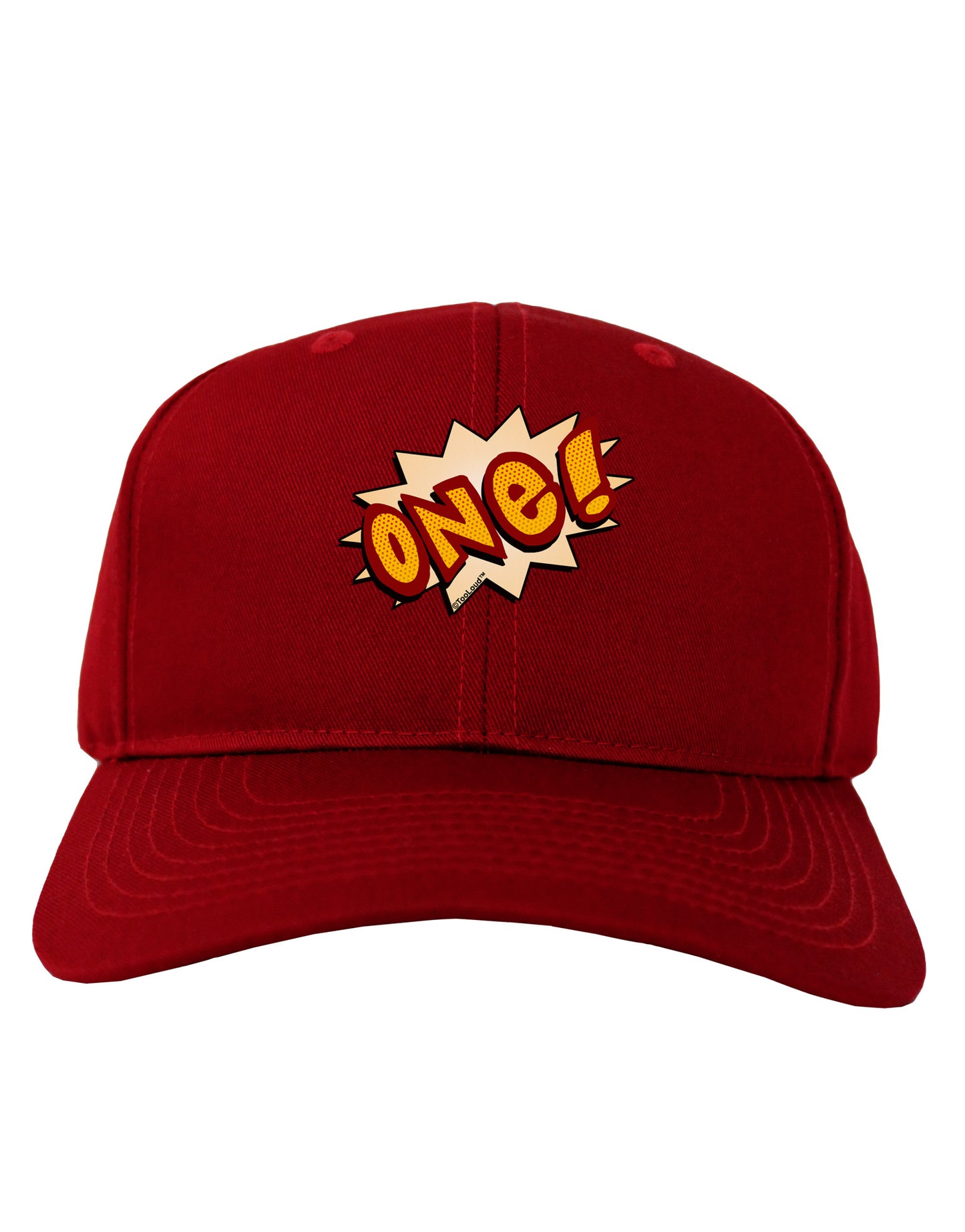 Onomatopoeia One Birthday Adult Dark Baseball Cap Hat-Baseball Cap-TooLoud-Red-One Size-Davson Sales