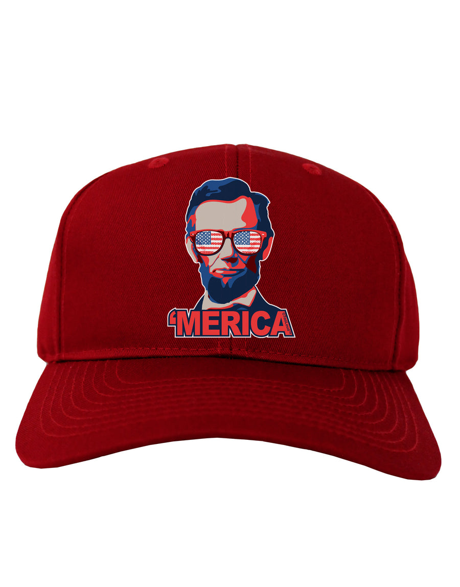 Lincoln Merica Adult Dark Baseball Cap Hat-Baseball Cap-TooLoud-Black-One Size-Davson Sales