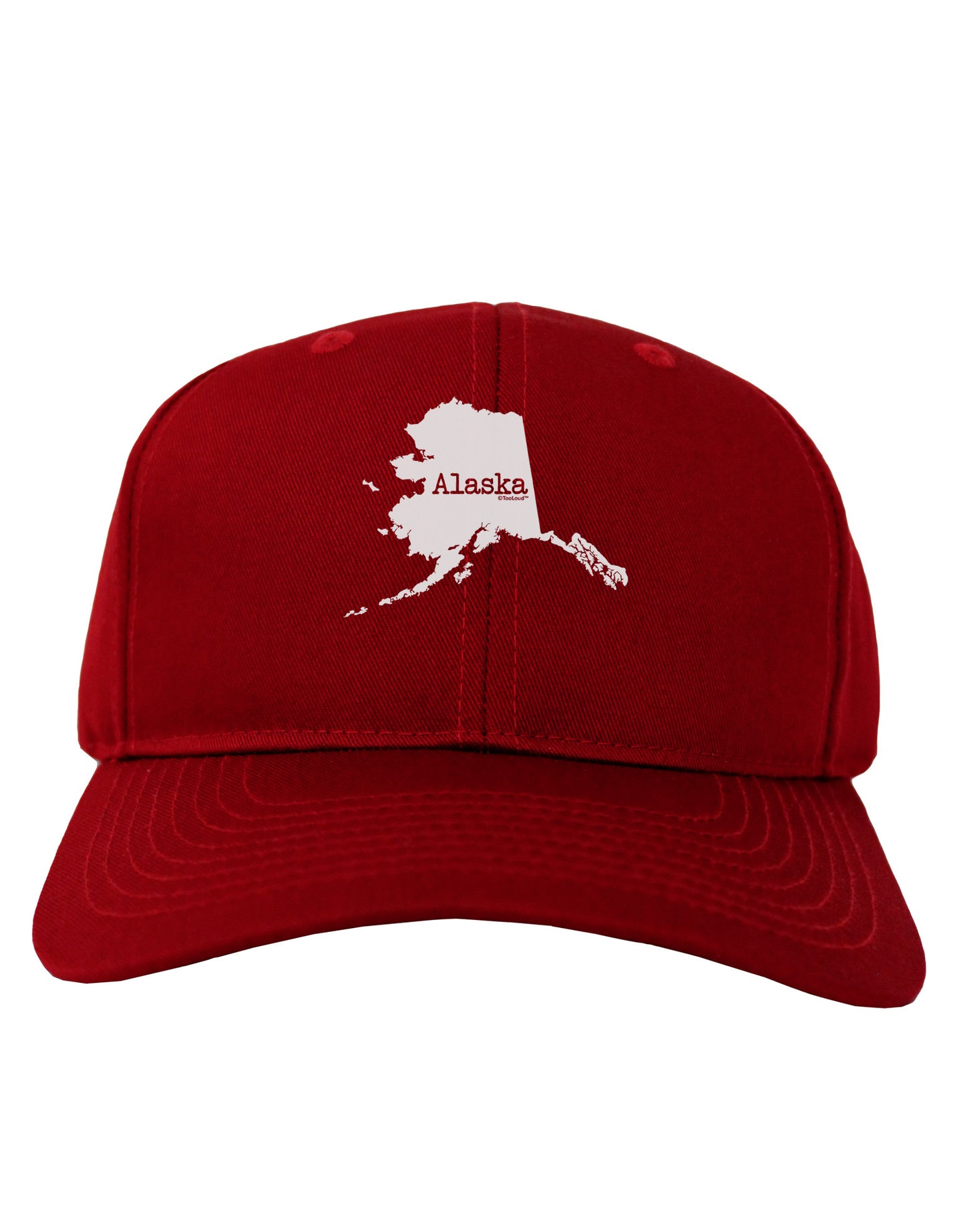 Alaska - United States Shape Adult Dark Baseball Cap Hat by TooLoud-Baseball Cap-TooLoud-Red-One Size-Davson Sales