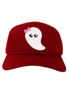 Cute Girl Ghost Halloween Adult Dark Baseball Cap Hat-Baseball Cap-TooLoud-Red-One Size-Davson Sales