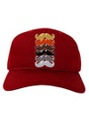 Natural Mustache Rainbow Adult Dark Baseball Cap Hat-Baseball Cap-TooLoud-Red-One Size-Davson Sales