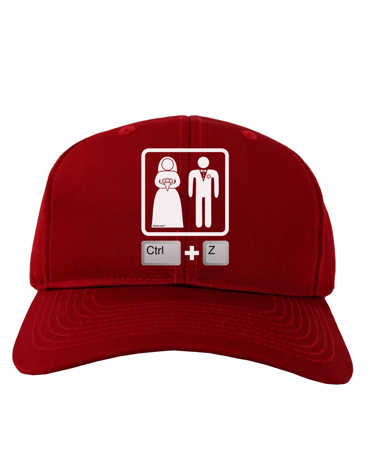 Ctrl Z - Marriage Adult Dark Baseball Cap Hat-Baseball Cap-TooLoud-Red-One Size-Davson Sales