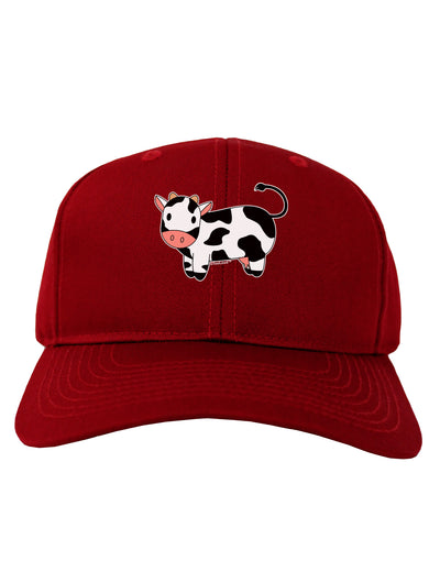 Cute Cow Adult Dark Baseball Cap Hat-Baseball Cap-TooLoud-Red-One Size-Davson Sales