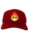 Cute Fireball Design Adult Dark Baseball Cap Hat-Baseball Cap-TooLoud-Red-One Size-Davson Sales