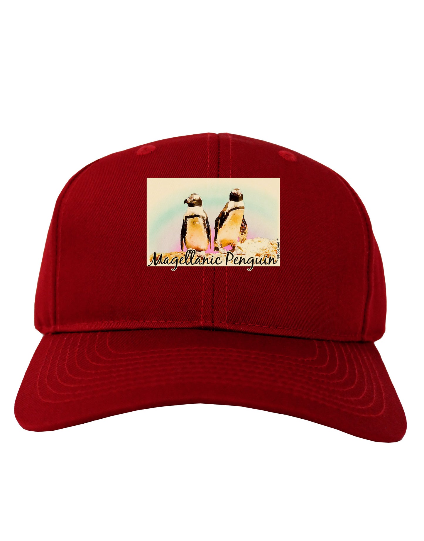 Magellanic Penguin Text Adult Dark Baseball Cap Hat-Baseball Cap-TooLoud-Red-One Size-Davson Sales