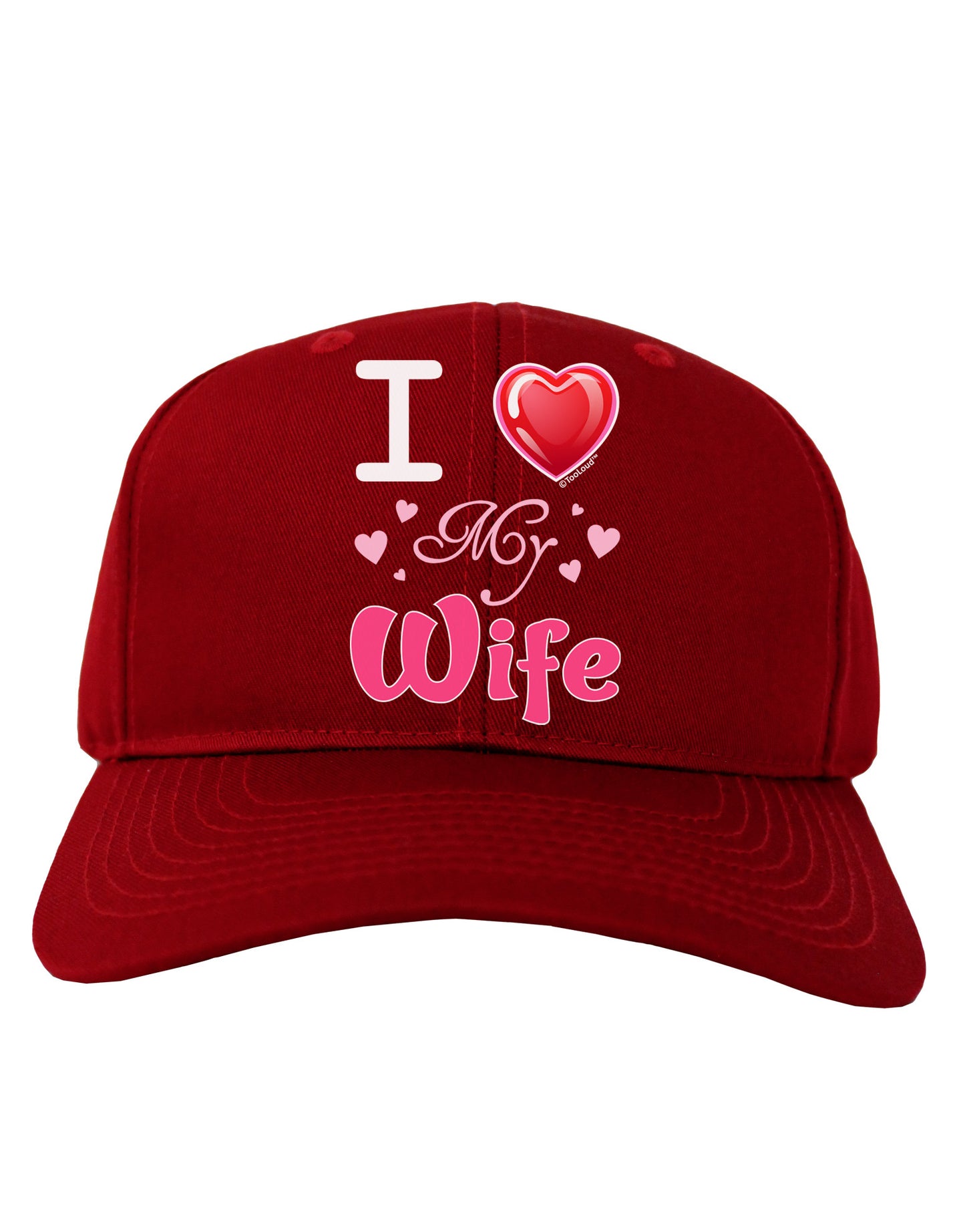 I Love Heart My Wife Adult Dark Baseball Cap Hat-Baseball Cap-TooLoud-Red-One Size-Davson Sales