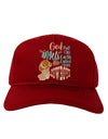 God put Angels on Earth and called them Cowboys Adult Baseball Cap Hat-Baseball Cap-TooLoud-Red-One-Size-Fits-Most-Davson Sales