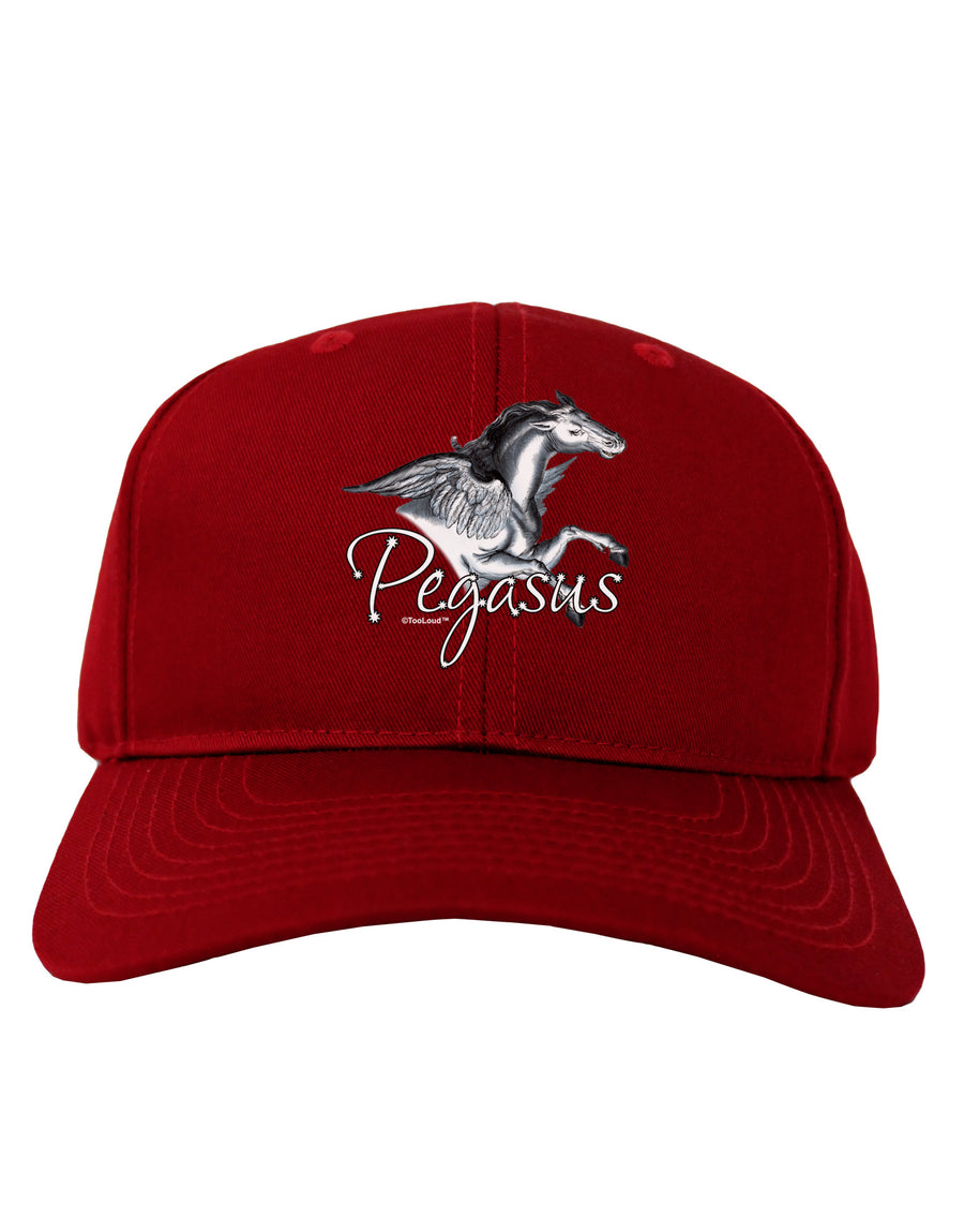 Pegasus Color Illustration Adult Dark Baseball Cap Hat-Baseball Cap-TooLoud-Black-One Size-Davson Sales