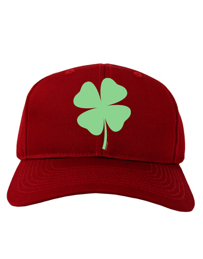 Lucky Four Leaf Clover St Patricks Day Adult Dark Baseball Cap Hat-Baseball Cap-TooLoud-Red-One Size-Davson Sales