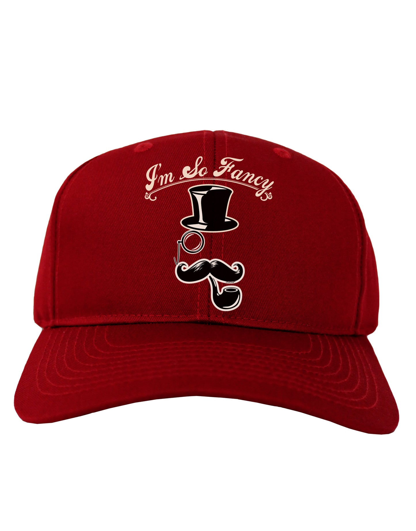 I'm So Fancy - Classy Mustache Adult Dark Baseball Cap Hat-Baseball Cap-TooLoud-Red-One Size-Davson Sales