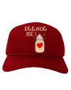 Eggnog Me Adult Baseball Cap Hat-Baseball Cap-TooLoud-Red-One-Size-Fits-Most-Davson Sales