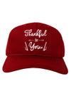 Thankful for you Adult Baseball Cap Hat-Baseball Cap-TooLoud-Red-One-Size-Fits-Most-Davson Sales
