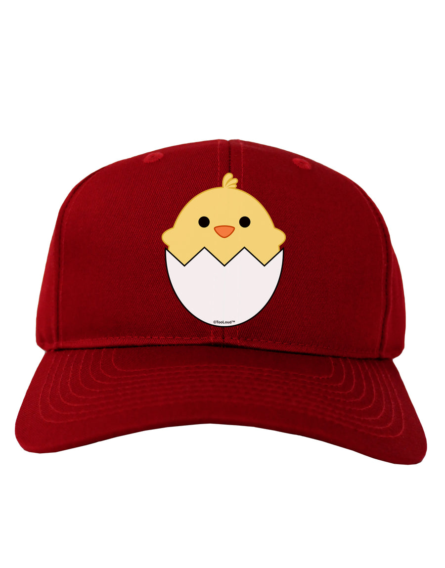 Cute Hatching Chick Design Adult Dark Baseball Cap Hat by TooLoud-Baseball Cap-TooLoud-Black-One Size-Davson Sales