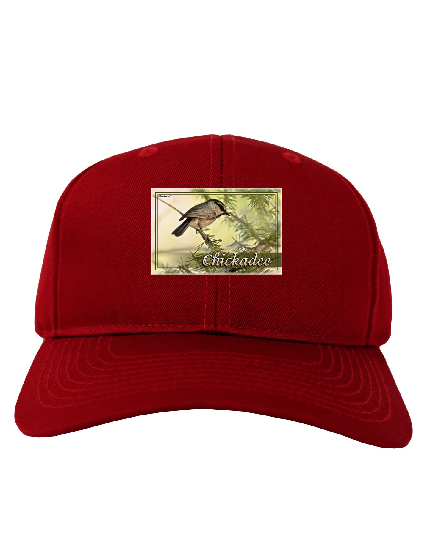 CO Chickadee with Text Adult Dark Baseball Cap Hat-Baseball Cap-TooLoud-Red-One Size-Davson Sales