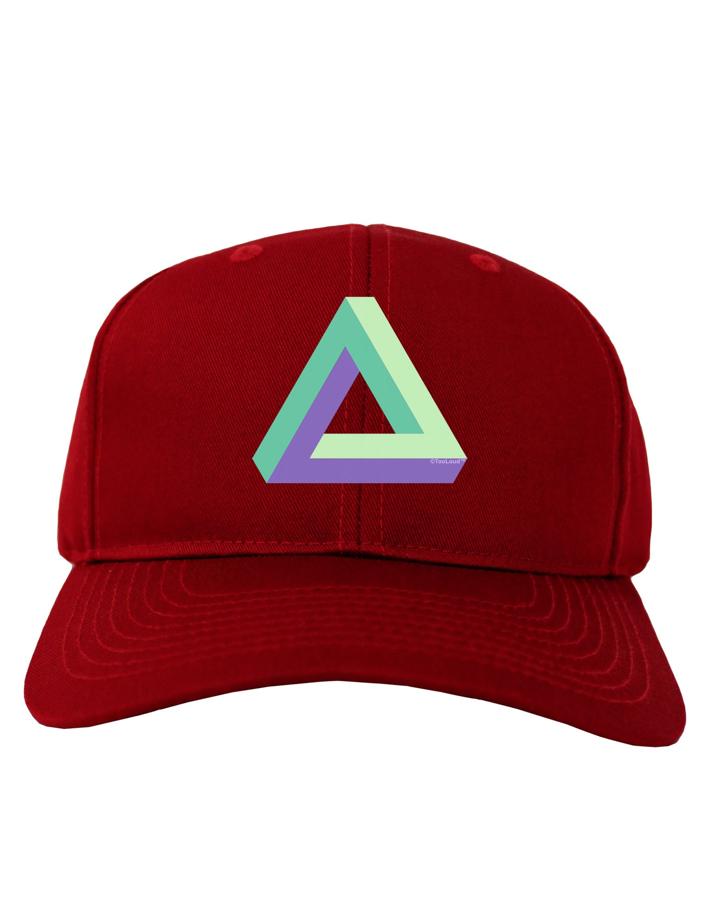 Impossible Triangle Loop Adult Dark Baseball Cap Hat-Baseball Cap-TooLoud-Red-One Size-Davson Sales
